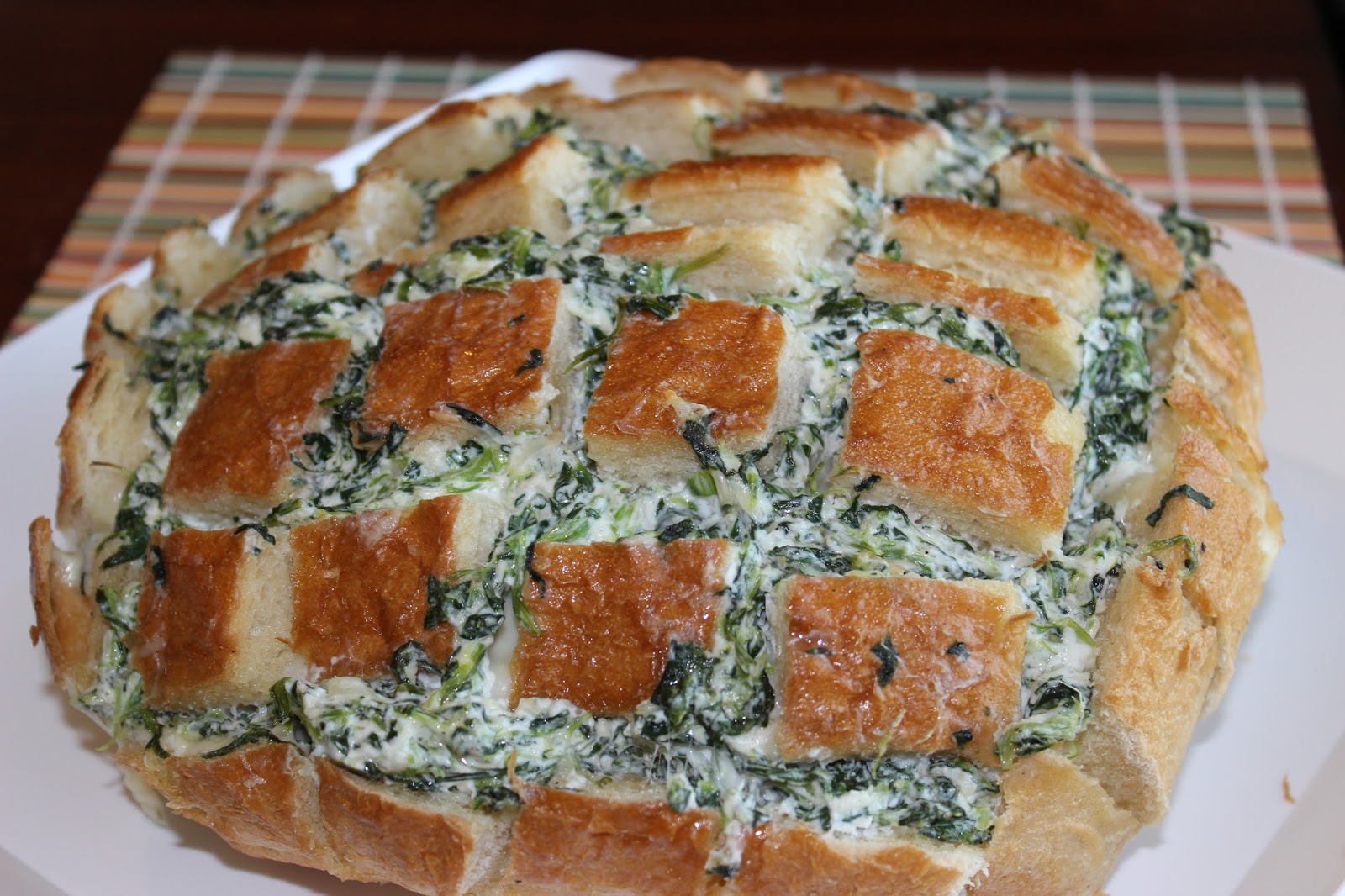 The Cookbook Project Spinach Dip Pull Apart Bread
